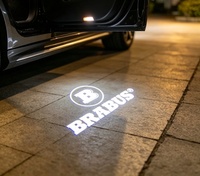Projecteur d'angle LED style BRABUS avec logo et effet ombre fantôme pour Mercedes Benz Classe G G500 G63, étanche, adaptable