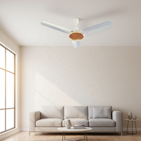 36-Zoll 3-Flügel Metall-Fernbedienungs-Elektro-Deckenventilator mit AC-Motor, 58W, energieeffizient, leises Design, 5 Geschwindigkeiten, für Außenbereiche und Hotels