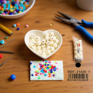 ILAN Abalorios de 8mm Blanco Marfil para Joyería y Manualidades - Product Image 3