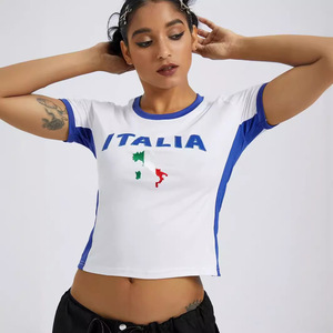 Camisetas Vintage Estilo Streetwear de los 90, Tops Y2K, Top Corto Brasileño, <span class=keywords><strong>Camiseta</strong></span> sin Mangas con Tirantes Finos, <span class=keywords><strong>Camiseta</strong></span> Bordada para <span class=keywords><strong>Mujer</strong></span> - Product Image 3