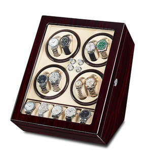 <span class=keywords><strong>Remontoir</strong></span> de <span class=keywords><strong>montre</strong></span> <span class=keywords><strong>automatique</strong></span>, boîte <span class=keywords><strong>remontoir</strong></span> de <span class=keywords><strong>montre</strong></span>, éclairage LED intégré, peinture pour Piano en coque en bois et moteur Mabuchi très <span class=keywords><strong>silencieux</strong></span> - Product Image 3