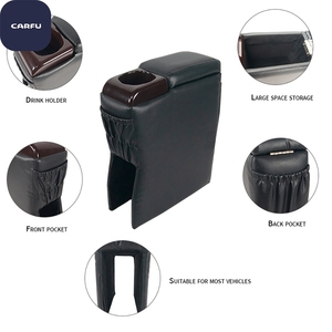 <b>AC</b>-459 Punch-Free Car Center Console ABS Armrest Box <b>Portable</b> Adjustable Storage Factory Direct Foshan Low MOQ - Product Image 4