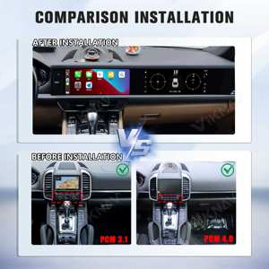 Radio Multimedia para Auto Android de Doble Pantalla de 12.3 Pulgadas para Porsche Cayenne 2010-2017, CarPlay, GPS, Navegación, Pantalla Táctil, Unidad Principal - Product Image 2