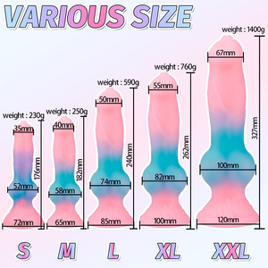 Dildo Géant Réaliste en Silicone pour Femme, Doux et Luminescent, avec Ventouse Puissante et Plug Anal - Product Image 3