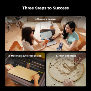 Cortadora de Diodos Falcon A1 de 10W 305x381mm para Madera/Cuero/Plástico, Grabador Láser Encerrado de Seguridad Clase 1 - Product Image 3