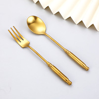 Ensemble de couverts de mariage couleur personnalisée, cuillère et fourchette en acier inoxydable couleur or champagne, vaisselle de banquet de mariage