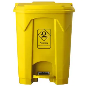 O-Cleaning Commercial Foot Pedal Classified Trash/Garbage/Rubbish Can,Plastic Step-On Recycle Bin For Hotel/Restaurant/School