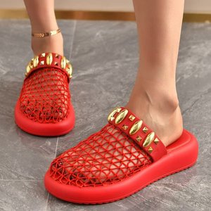 Sandalias de Verano 2026, Nuevas, de Malla Transpirable, con Punta Descubierta, Estilo Casual, Suela Gruesa, Romanas, Elegantes, Combinables con Todo, Talla Grande - Product Image 3