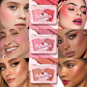 Оптовая продажа 2 в 1 палитра минеральных порошковых румян с 6 оттенками светлого оттенка кожи контур щек осветляет мерцающий румянец - Product Image 4