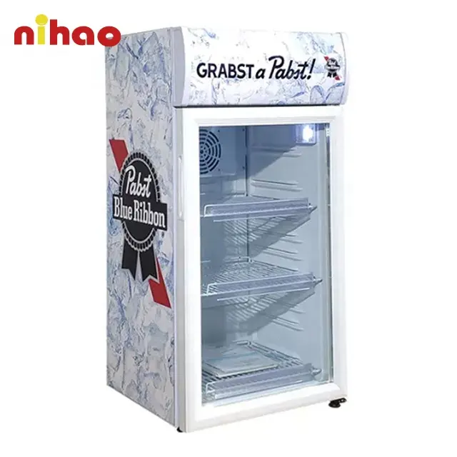 NIHAO Advertising Customized 70L Customize High Quality Promotional Mini Fridge Cooler Wholesale for Bar Promotion