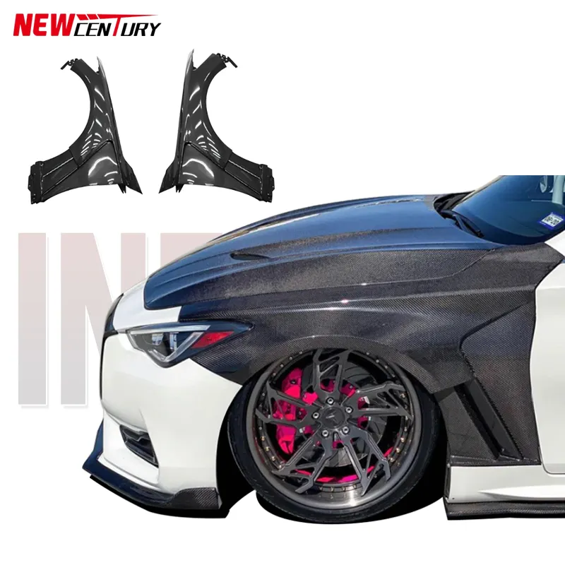 Suitable for 2015+Infiniti Q60 modified carbon fiber fender special mudguard skirt edge protection side panel