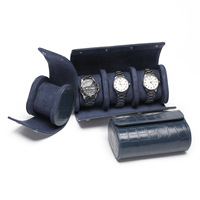 Boîtes et étuis de rangement de luxe en cuir de crocodile pour montres, bracelets et montres-bracelets, organisateur de montres, vente en gros