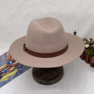 Sombrero Jazz para Hombre Otoño Invierno, Nuevo Estilo Panamá de Lana con Bordes de Fieltro, Casual para Europa y América - Product Image 4