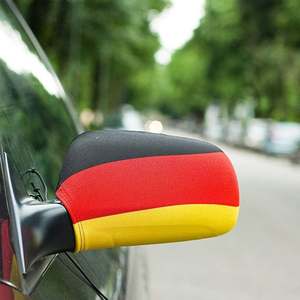 도매 공장 재고 축구 게임 2026 최고 32 국가 탄성 스판덱스 자동차 거울 커버 깃발 - Product Image 6