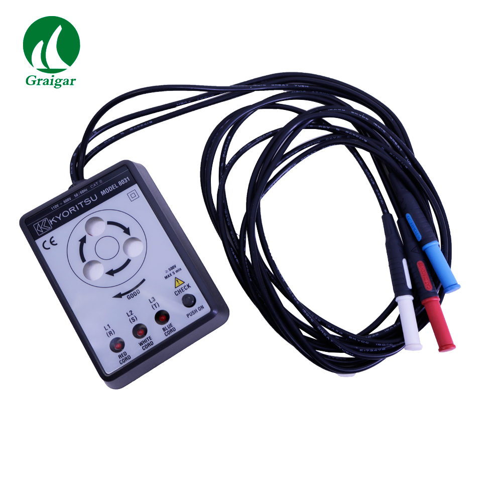 Kyoritsu 8031 Digital Phase Indicator with Open Phase Checker