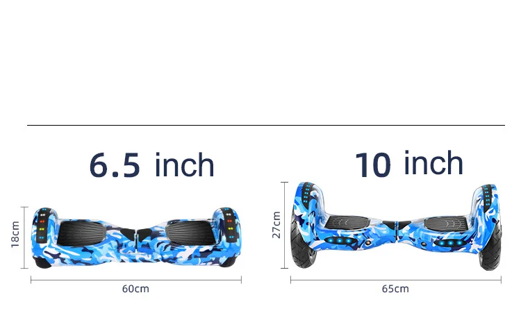 New 8 inch 2 wheel smart balance hover board BLE connected 350W LED lights self balancing electric scooter with CE certified