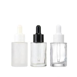 Hot Selling 30ml Glass Dropper <b>Bottles</b> 1oz Round 30ML Amber Frosted Clear Black Color Glass <b>Empty</b> Dropper <b>Bottle</b> - Product Image 6