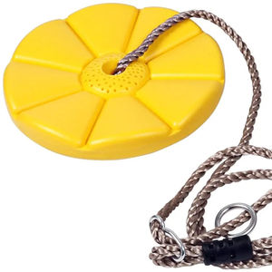 CTSC Balançoire d'extérieur pour enfants, pour aire de jeux de jardin, <span class=keywords><strong>avec</strong></span> <span class=keywords><strong>tyrolienne</strong></span>, échelle en corde, siège de balançoire à nœuds et disques, produit de sécurité sportive - Product Image 1