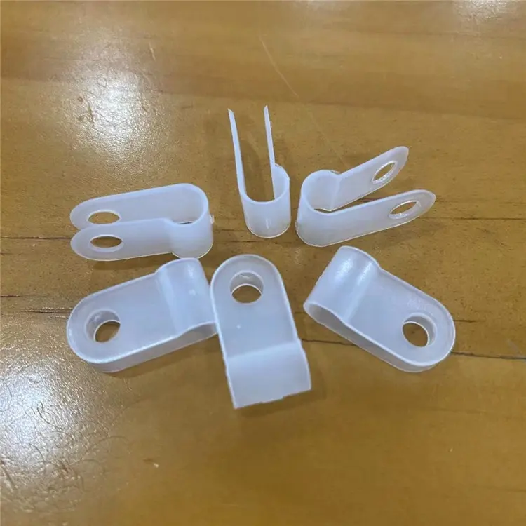 plastic P type 3/18'' 1/2'' Nylon 66 R type cable clip cable clamps