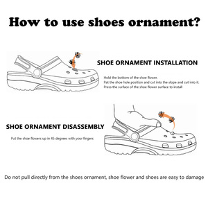 Cartoon Plant Sneakers Shoe Charms sandali con bottone originale per scarpe spille regalo per gli <span class=keywords><strong>amici</strong></span> - Product Image 6