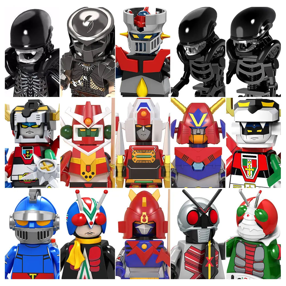 WM Blocks Anime mechander Robot Voltes V mazinger Z riderman bloques de construcción PG1401 PG1149 WM6069 XL020 juguetes para niños