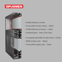 Ventanas Modernas de Aluminio con Doble Acristalamiento, Vidrio Resistente a Impactos, con Aislamiento Acústico, Estilo Abatible, Seguras y Aisladas para Uso Doméstico