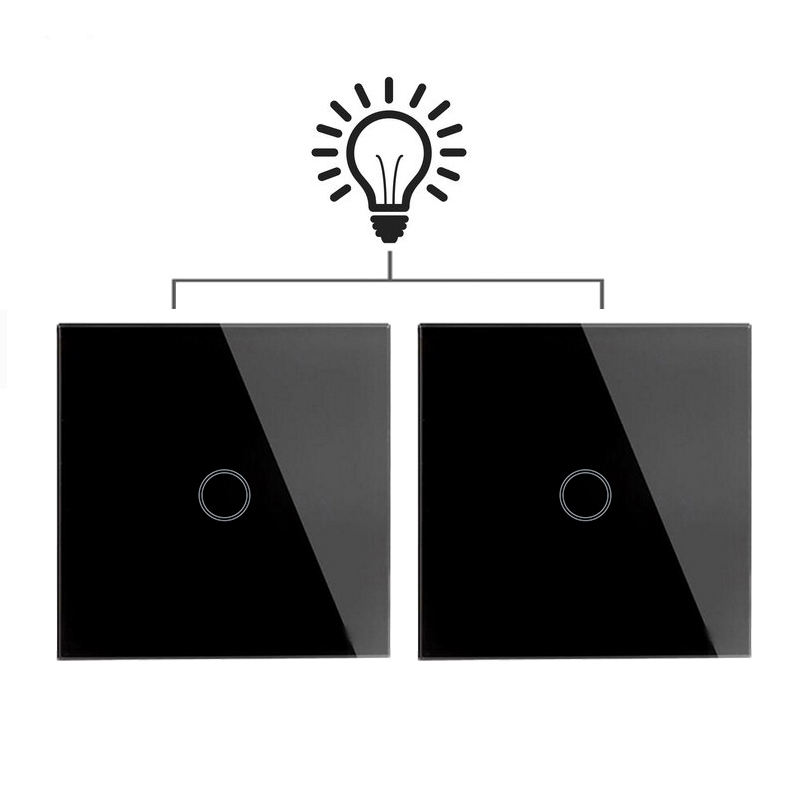 Interruttore Della Luce Presa A Muro Francese 1/2/3 Gang Pannello Touch In Cristallo 16A Presa Elettrica La Casa Da 22,38 € | DHgate - Foto 7