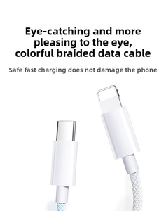 Câble USB-C tressé 120W PD à charge rapide pour <span class=keywords><strong>iPhone</strong></span> 17 Huawei <span class=keywords><strong>2m</strong></span> Type C, fabriqué en usine - Product Image 5