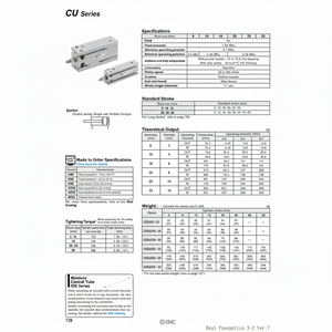Pièces pneumatiques de CDU20-60D de cylindre de bâti libre de SMC Pneumatics - Product Image 1
