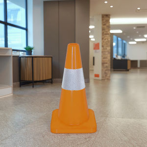 मिनी माइक्रो लैंडस्केप ट्रैफिक में 45 सेमी हाई पीवीसी 100% छोटे सड़क सुरक्षा यातायात शंकु - Product Image 1