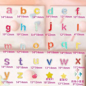 Stock Cute 14mm Small Size Colorful Lowercase Letter Patch for Kids Clothing Bags - Product Image 2