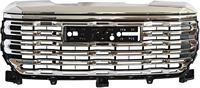 Pièces extérieures de carrosserie OEM Pièces de rechange Pare-chocs avant Chrome Noir Grille supérieure pour GMC Sierra 1500 2023 2024 2022