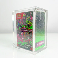 Boîtier d'Exposition en Acrylique pour Bundle de 6 Boosters Pokémon Boîte Anglaise Boîtier Acrylique pour Booster Pokémon