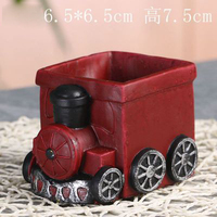 Pot de fleurs rétro créatifs pour jardin, plantes succulentes, bonsaï, en forme de voiture, Pot coloré, xp278