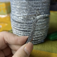 Accessoire pour tige de sandale : 4 rangées de lanières pour empeignes de chaussures en strass