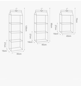 Bag Storage Hanging Bag Wardrobe <b>Wall</b>-mounted Fabric Dust-proof Storage Storage <b>Rack</b> - Product Image 5