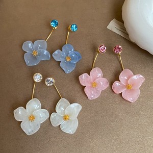 Pendientes de Resina Coloridos Inspirados en <span class=keywords><strong>Coquetas</strong></span>, con Cristales en Forma de Gota, Chapados en Oro, Hipoalergénicos - Product Image 4