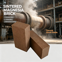 Brique de magnésite pour four de fusion 97 % MgO, brique de magnésie fusionnée et frittée pour four de sidérurgie