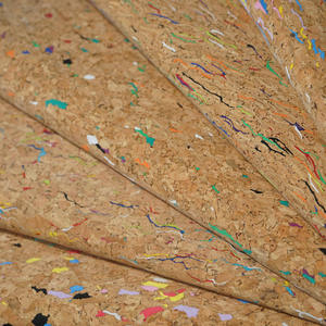 Coloré Eco 50% liège matériel 0.45-0.55mm liège matériel végétalien liège tissu pour sac faisant sacs à main chaussure artisanat matériel - Product Image 1