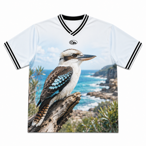 T-shirt de football rétro à motif graphique Toucan, impression par sublimation de haute qualité, motifs personnalisés, vente en gros OEM - Product Image 6
