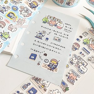 Precio bajo para venta al por mayor Venta caliente coreana Su propio diseño PET Transparente Washi Tape Estilo de dibujos animados Calidad Promesa Entrega rápida - Product Image 3