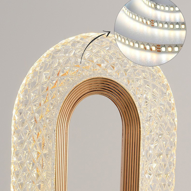 Modern Luxury USB Rechargeable Crystal Table Lamp with Drum Shade E26 Bulb Base Touch-Control for Bedroom Decor