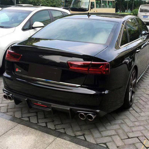 Nouveau diffuseur arrière en fibre de carbone A6 A6L S6 avec éclairage pour <span class=keywords><strong>Audi</strong></span> A6 2012-2015 - Product Image 3