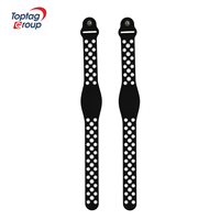 Bracelet de paiement réglable en silicone étanche RFID avec mini-étiquette pour usage hôtelier, plusieurs couleurs