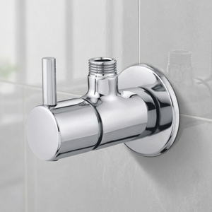 Florentine Turbo Angle Valve Modern Chrome Plated Brass Bathroom <b>Fitting</b> for Bath Hardware Sets and Bathroom Installations - Product Image 3