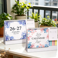 Calendriers de bureau exquis avec logo personnalisé, certifiés FSC, planificateur multifonctionnel, calendriers de table pour le bureau
