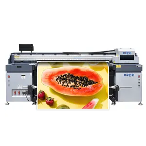 high-end uv hybrid printer 1.8m uv printer more widely used uv printing machine epson original print head