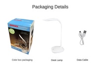 Yipin Usine OEM Pliable Sans Fil Sans Fil Led Lampe De Table Portable USB Rechargeable Étude Lampe De Bureau Pour Chevet Salle De Lecture