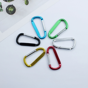 5KN Carabiner Outdoor Activity Black Hooks Hammock Carabiner Aluminum Carabiner hook spring snap hook