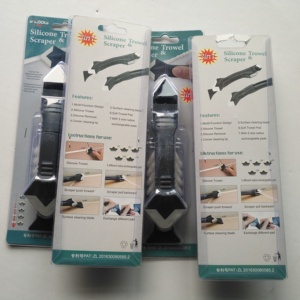 Kitgereedschap Roestvrijstalen Kop <span class=keywords><strong>3</strong></span> In <span class=keywords><strong>1</strong></span> Afwerkingsset Voor Het Afwerken Van Siliconen Kitverwijderaar En Kit Schraperset - Product Image 3